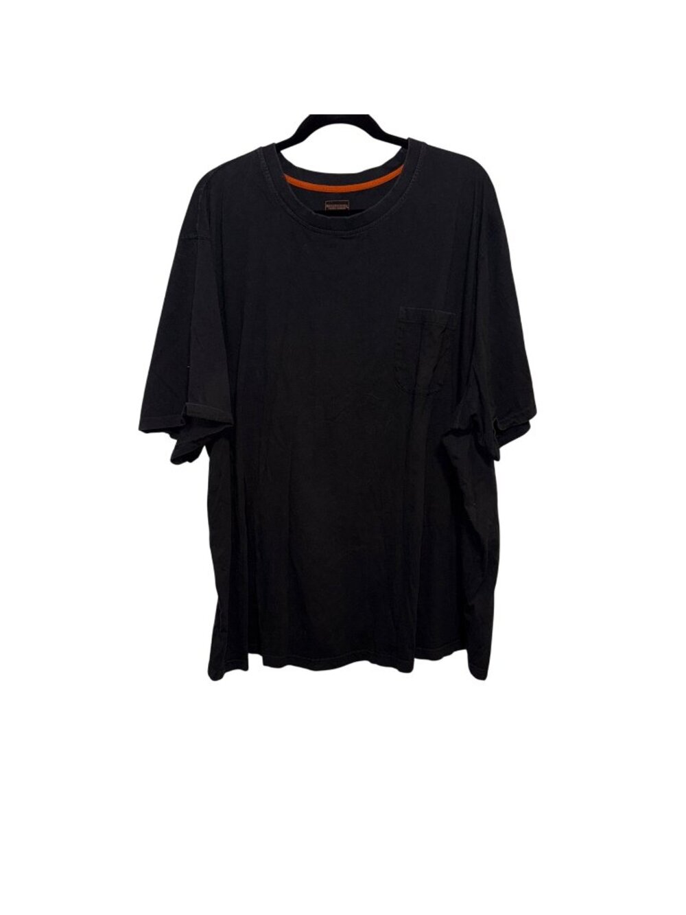 Boulder Creek Mens 7XL Tall Black Pocket T-Shirt